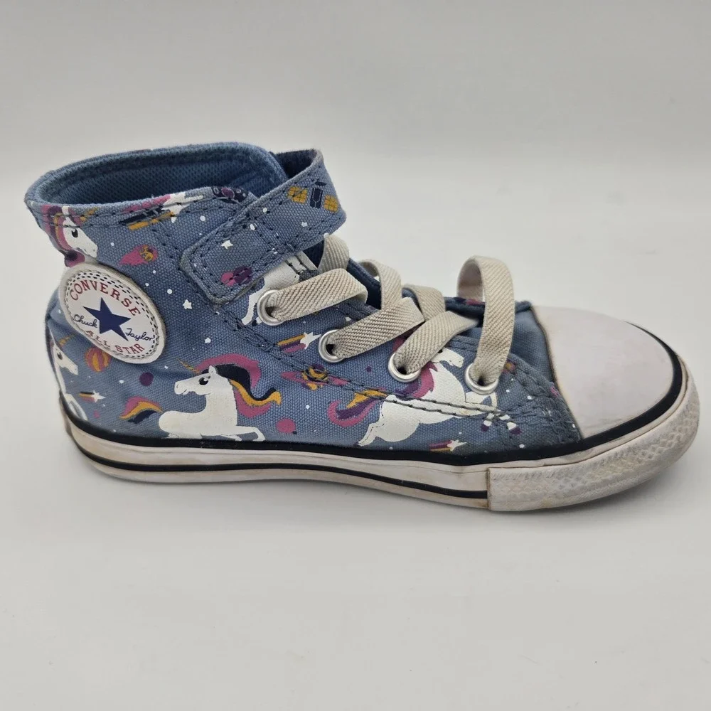Converse Chuck Taylor All Star Unicons Blue Unicorn High Top Shoes Little Kid 9